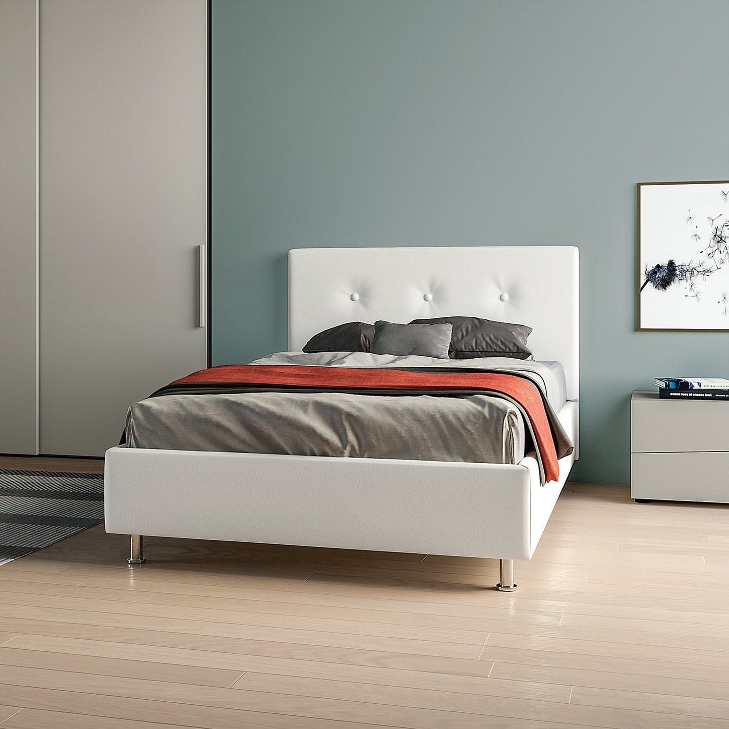Eros Upholstered Bed by Santa Lucia