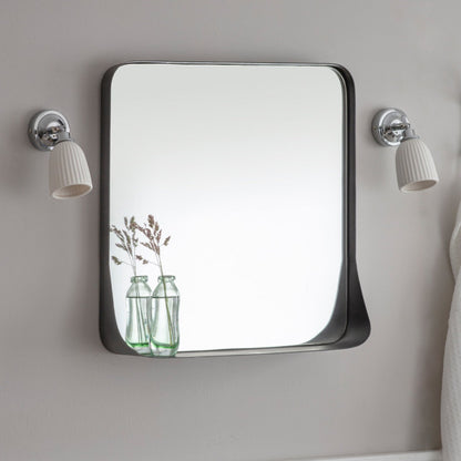 Farringdon Mirror in Square by Garden Trading - Steel
