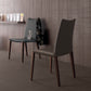 Flora regenerated leather upholstered dining chair
