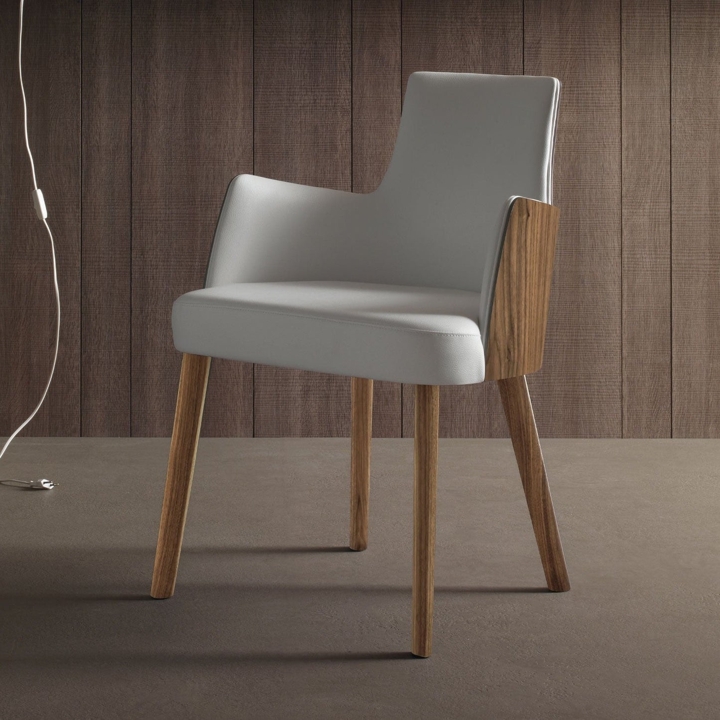 Mila Contemporary Padded Dining Armchair by Compar