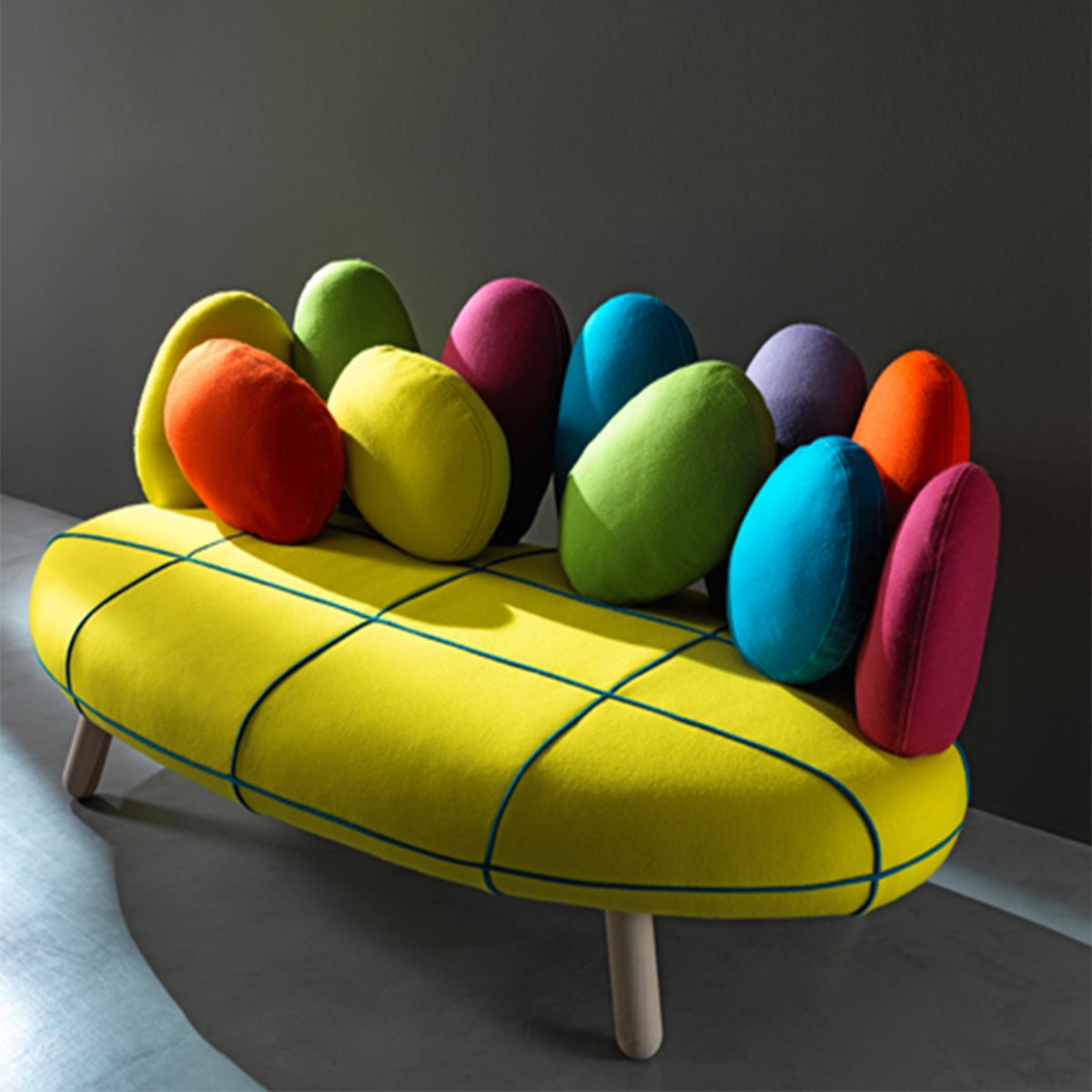 Ultramodern funky Italian 2-P sofa by Adrenalina - myitalianliving