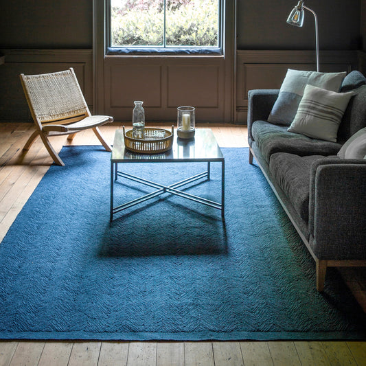 Fyfield Rug 200 x 300cm in Ink by Garden Trading - Recycled Plastic
