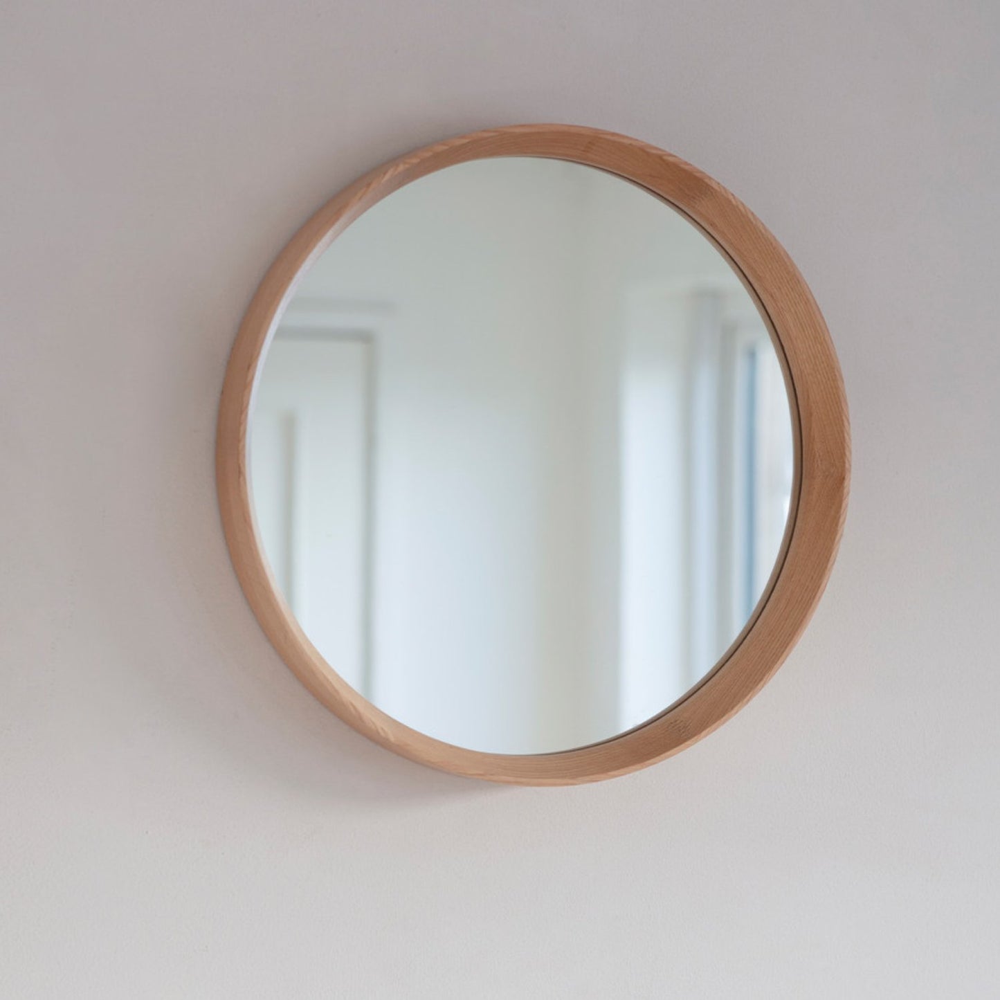 Hambledon Round Mirror in 53cm by Garden Trading - Oak