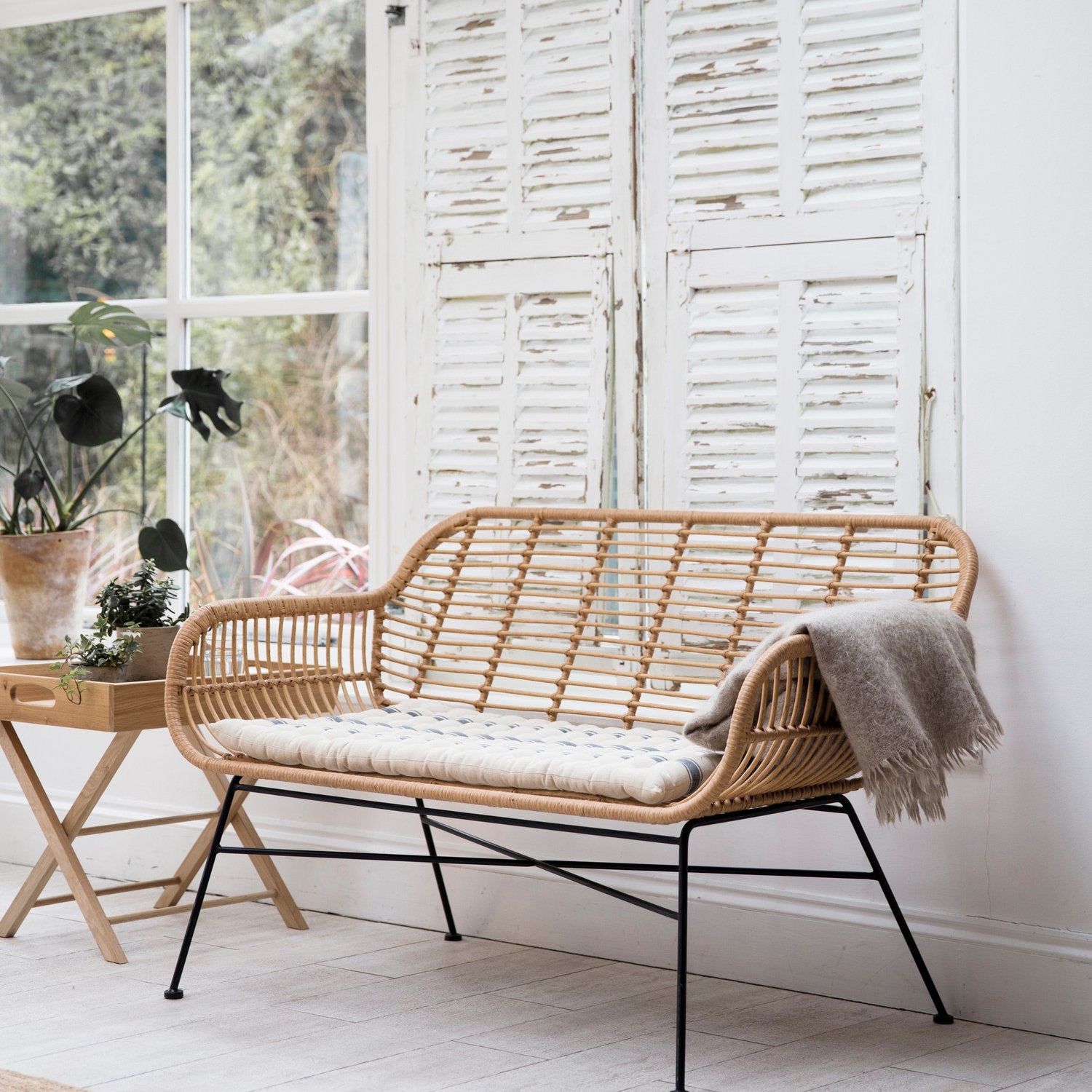 Hampstead Bench by Garden Trading - PE Bamboo