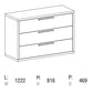 Hot Collection Dresser 3 Drawers