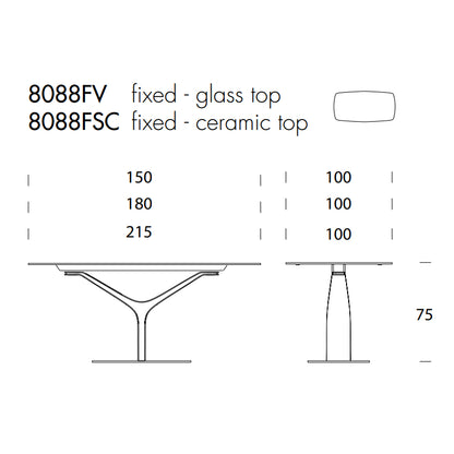 Ariston Extendable Dining Table by Tonin Casa