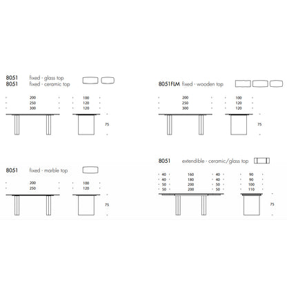 Manhattan Extendable Table by Tonin Casa