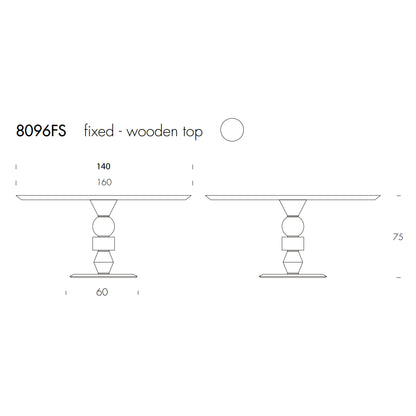 Pandora Round Table by Tonin Casa