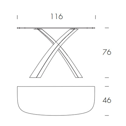 Eliseo Ceramic Console Table by Tonin Casa