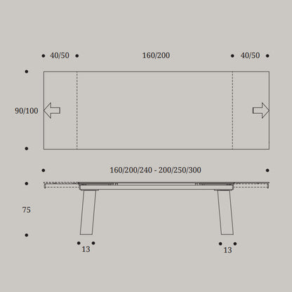 Frau Elegant Extending Dining Table by Compar