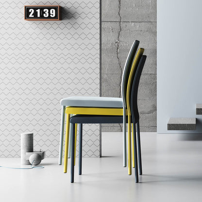 Manila Elegant Real or Eco Leather Dining Chair by Imperial Line