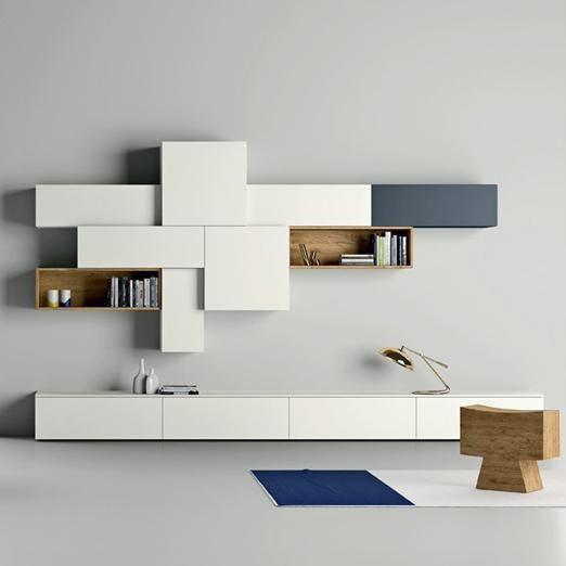 Slim 88 TV media unit composition by Dall'Agnese
