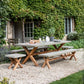 Large Burford Table and Bench Set in Natural by Garden Trading - Polystone