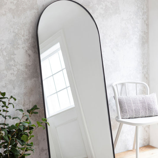 Large Charlcombe Arched Leaning Mirror by Garden Trading - Iron