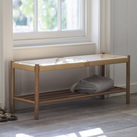 Longworth Hallway Bench by Garden Trading- Oak