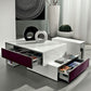 Marika modular white gloss coffee table