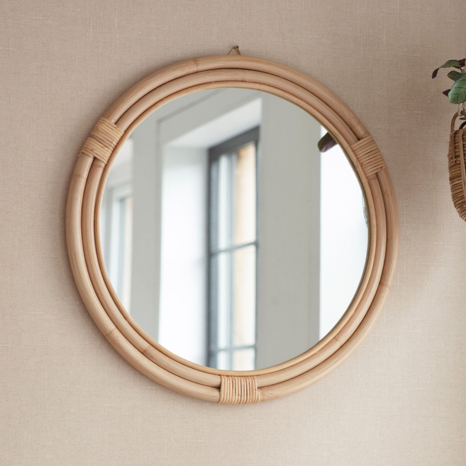 Mayfield Wall Mirror by Garden Trading - Rattan