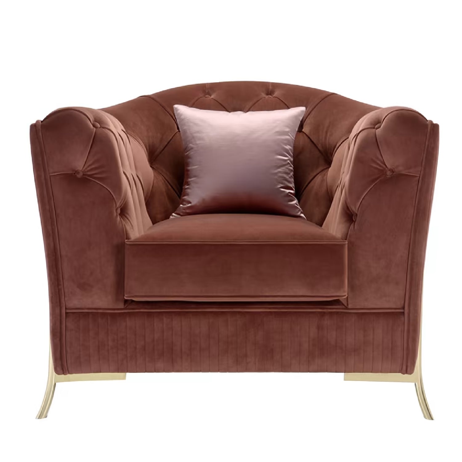 Nefele Burgundy Armchair by Domingo Salotti