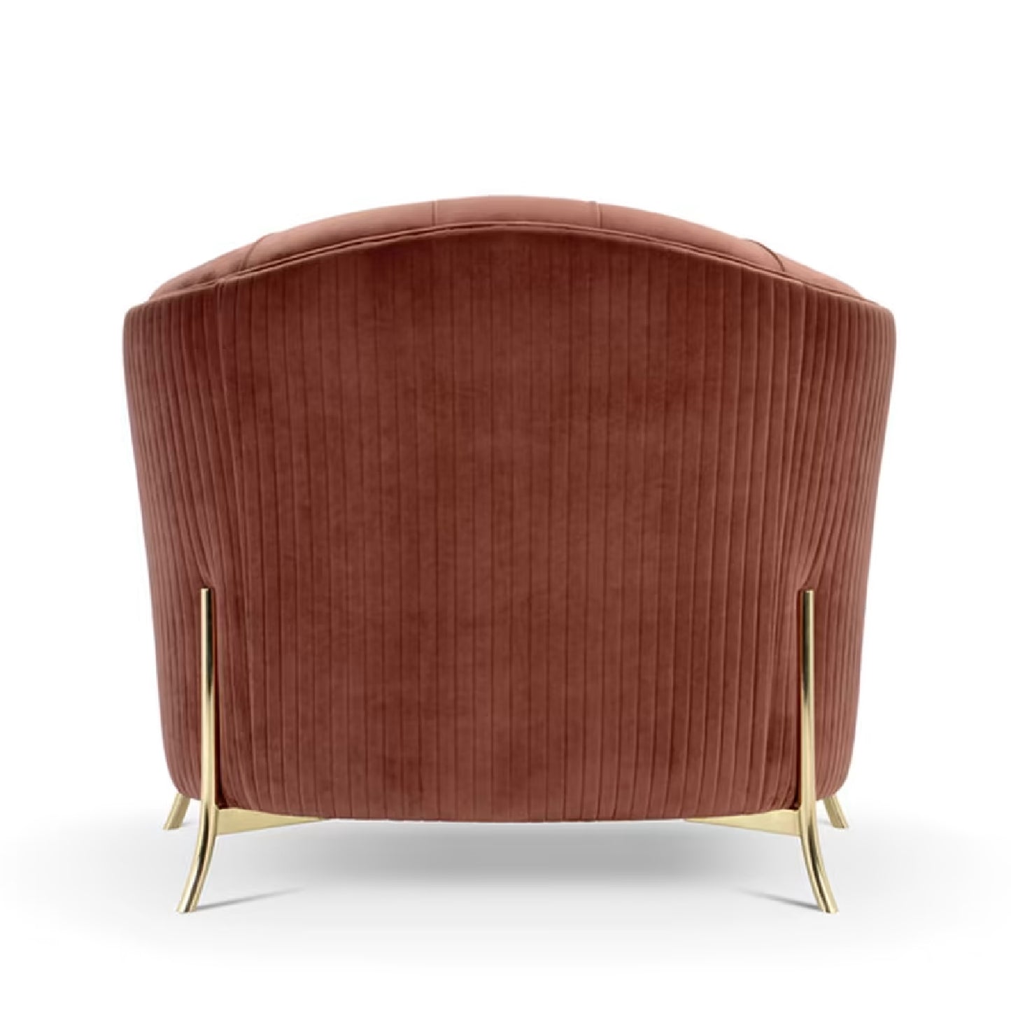 Nefele Burgundy Armchair by Domingo Salotti