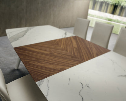 Neil modern extending dining table by La Primavera - myitalianliving