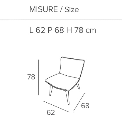 Olimpia upholstered armchair by Target Point
