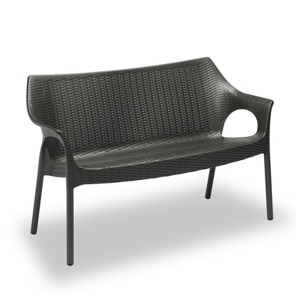 Olimpo 2 seater rattan garden sofa by Scab Design - myitalianliving