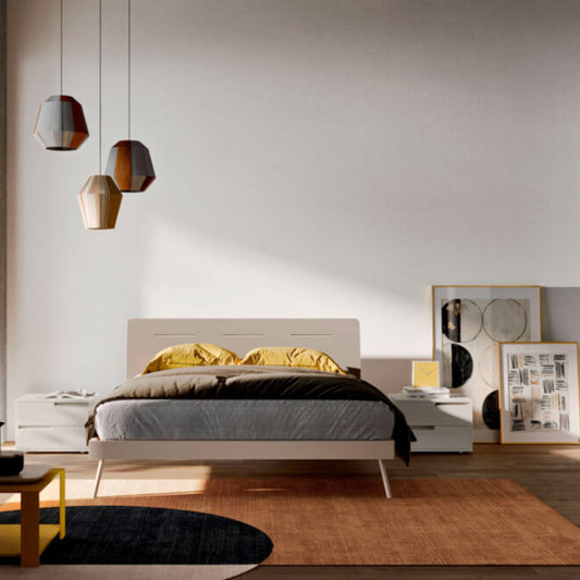 Curve Wooden Bed by Orme Design