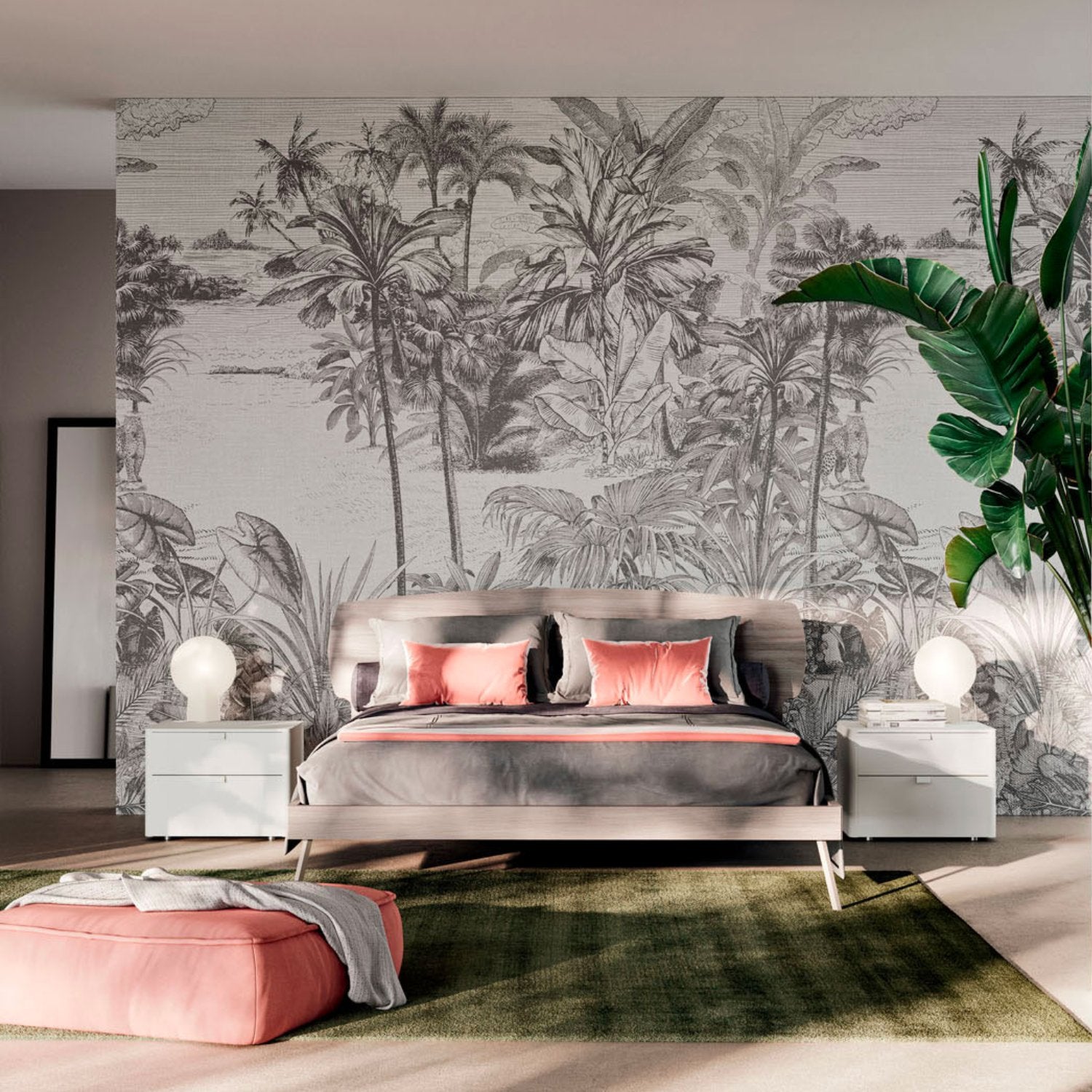 Lansa Wooden Bed by Orme Design