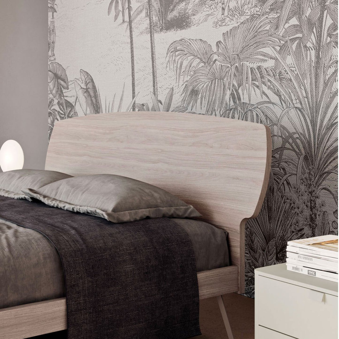 Lansa Wooden Bed by Orme Design