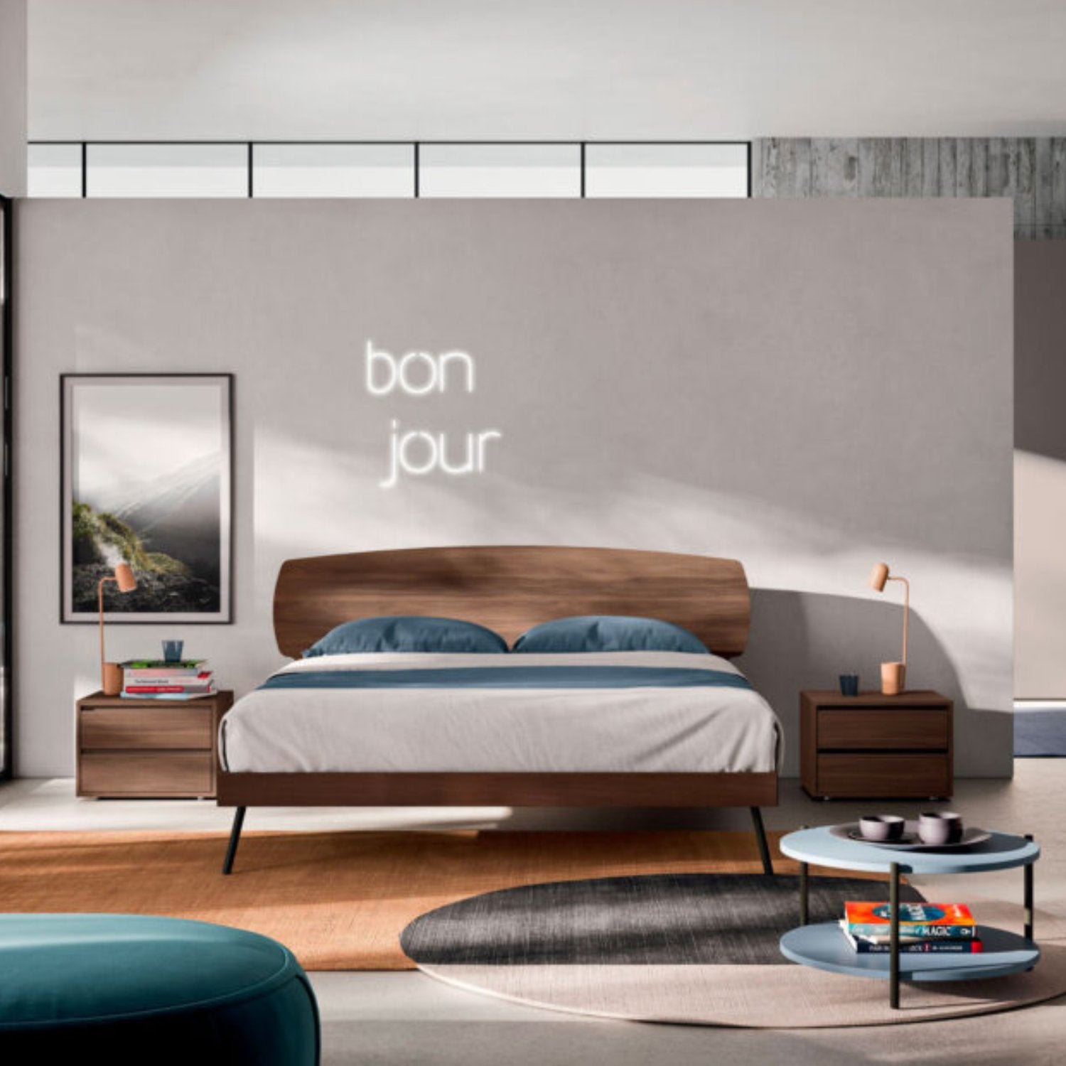 Lansa Wooden Bed by Orme Design