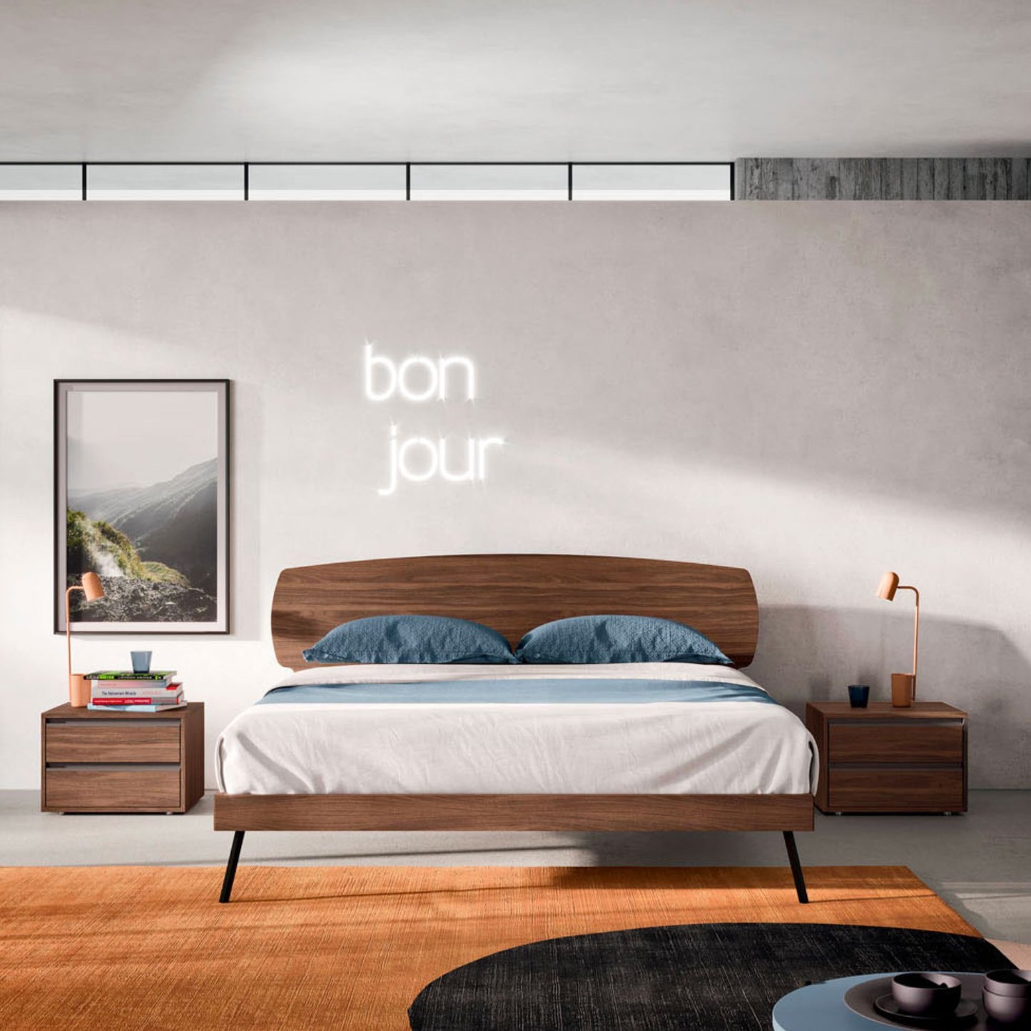 Lansa Wooden Bed by Orme Design