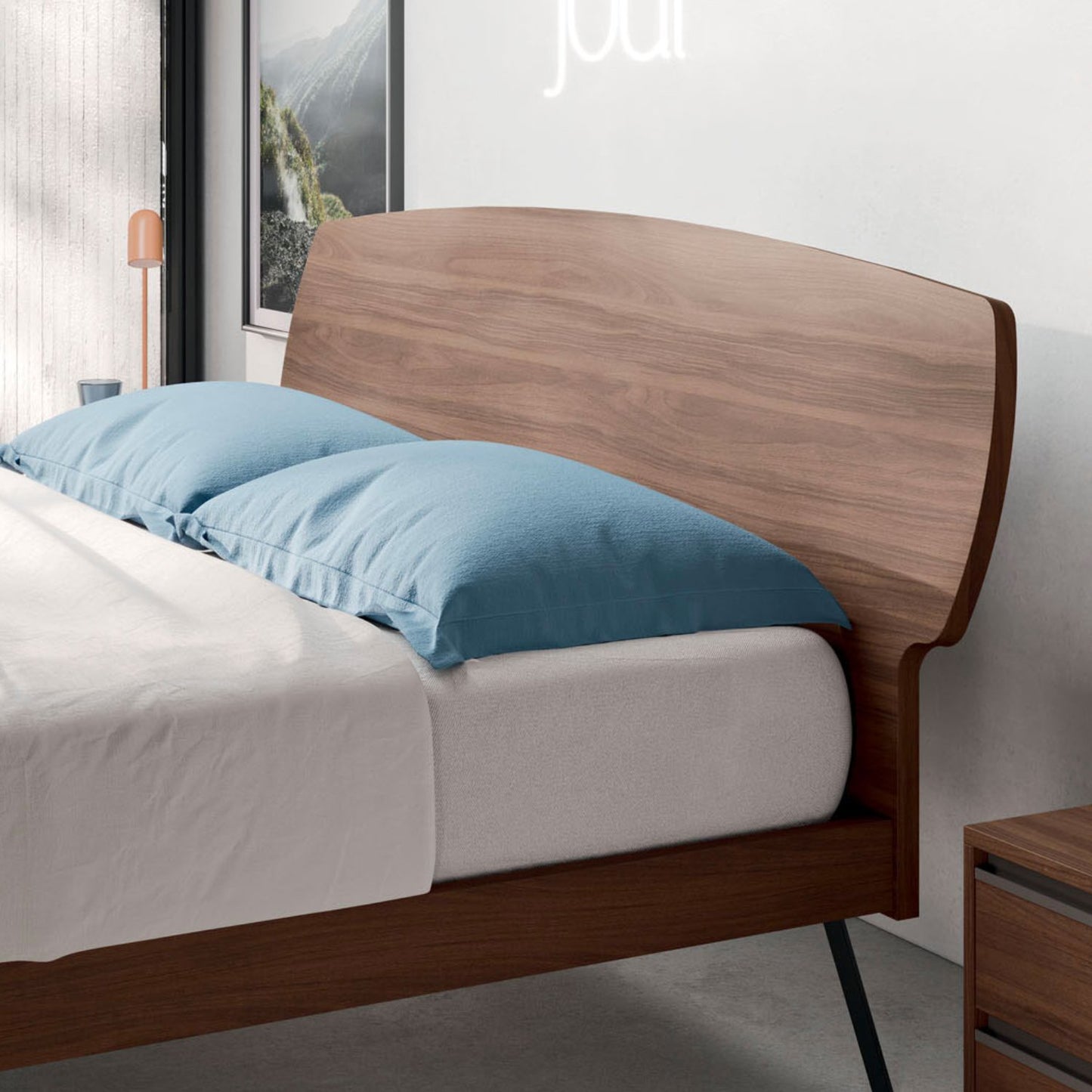 Lansa Wooden Bed by Orme Design