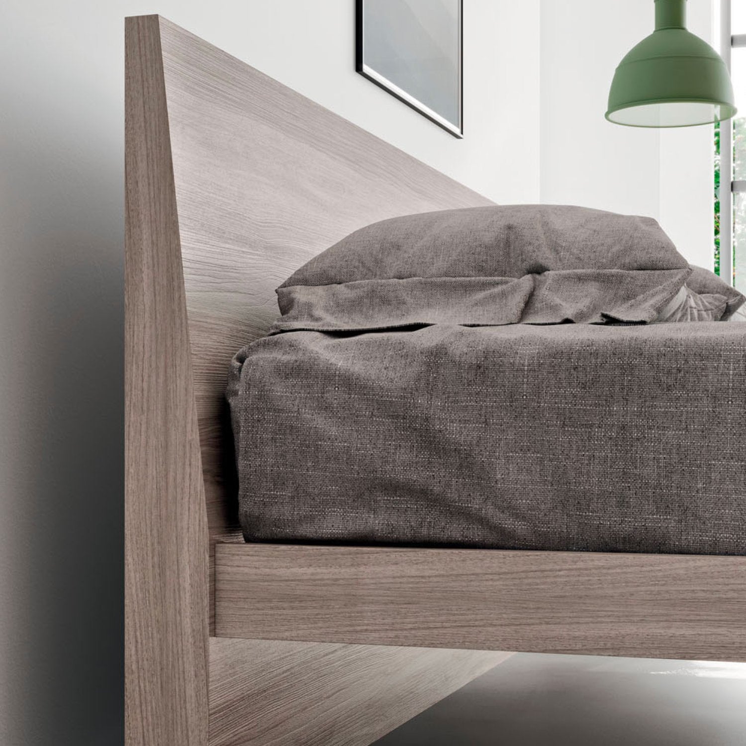 Trapezio Wooden Bed by Orme Design