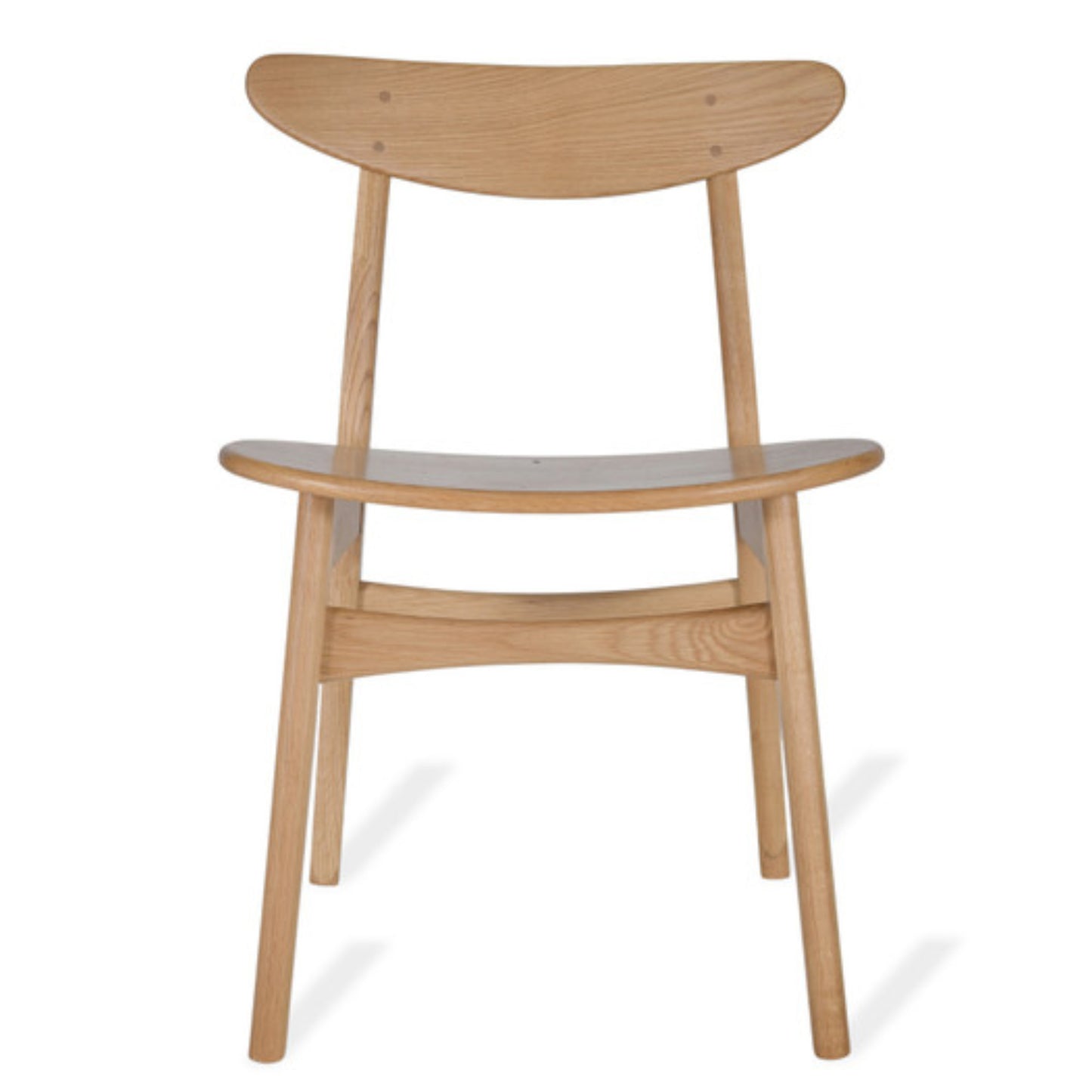Pair of Longcot Dining Chairs by Garden Trading - Oak