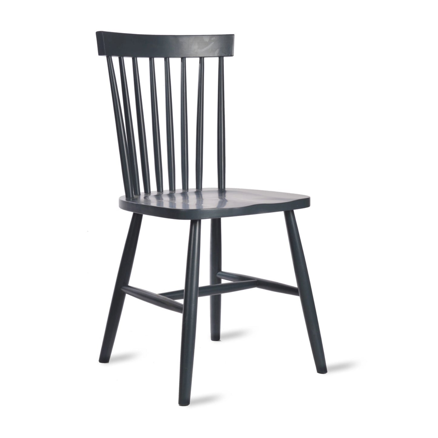 Pair of Spindle Back Chairs in Carbon by Garden Trading