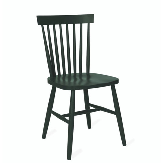 Pair of Spindle Back Chairs in Forest Green by Garden Trading