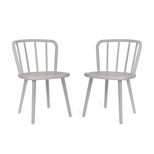 Pair of Uley Chairs in Lily White by Garden Trading