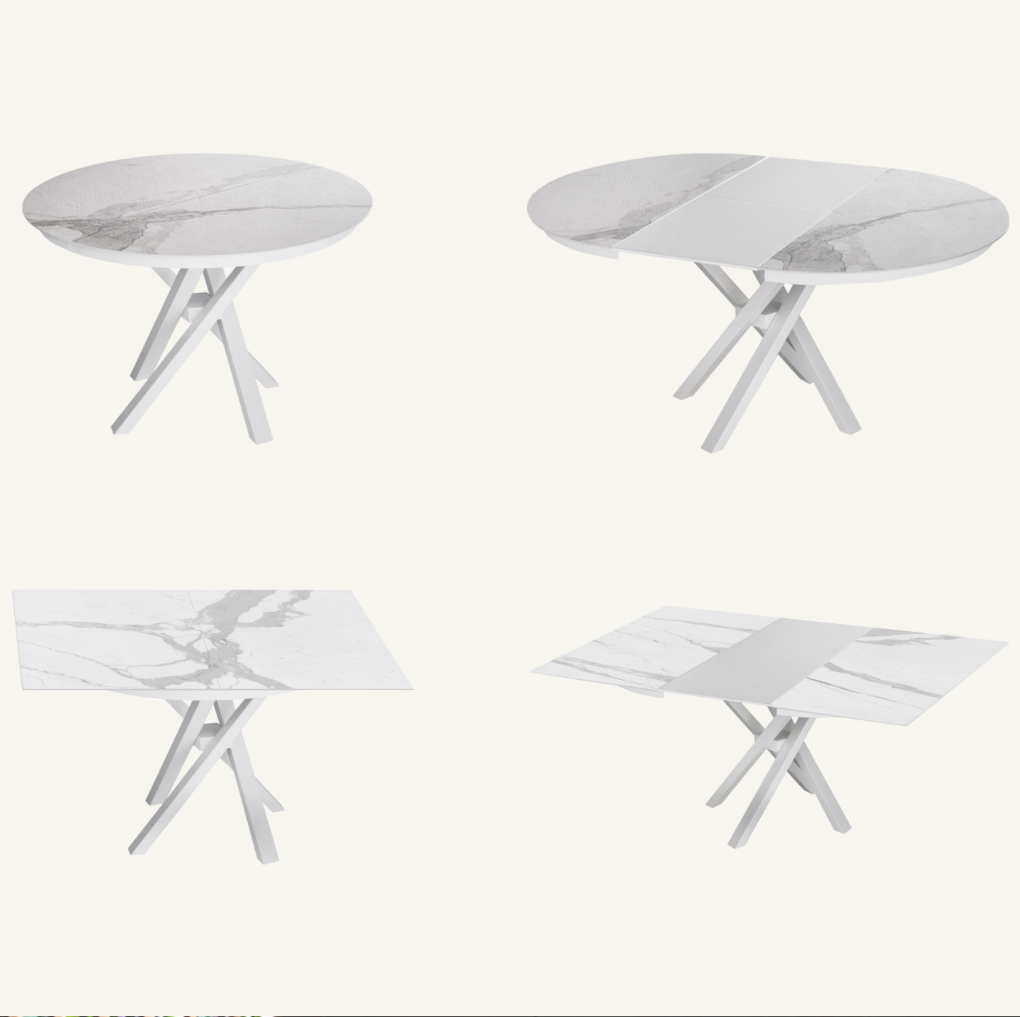 Round and Square Extendable Tables