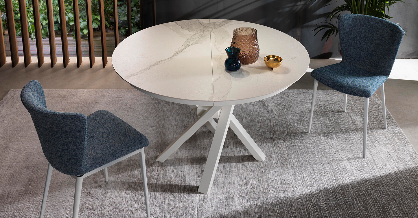 Square to round online convertible dining table