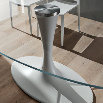 Ruud fixed oval dining table by La Primavera - myitalianliving