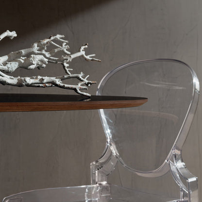 Ruud fixed oval dining table by La Primavera - myitalianliving