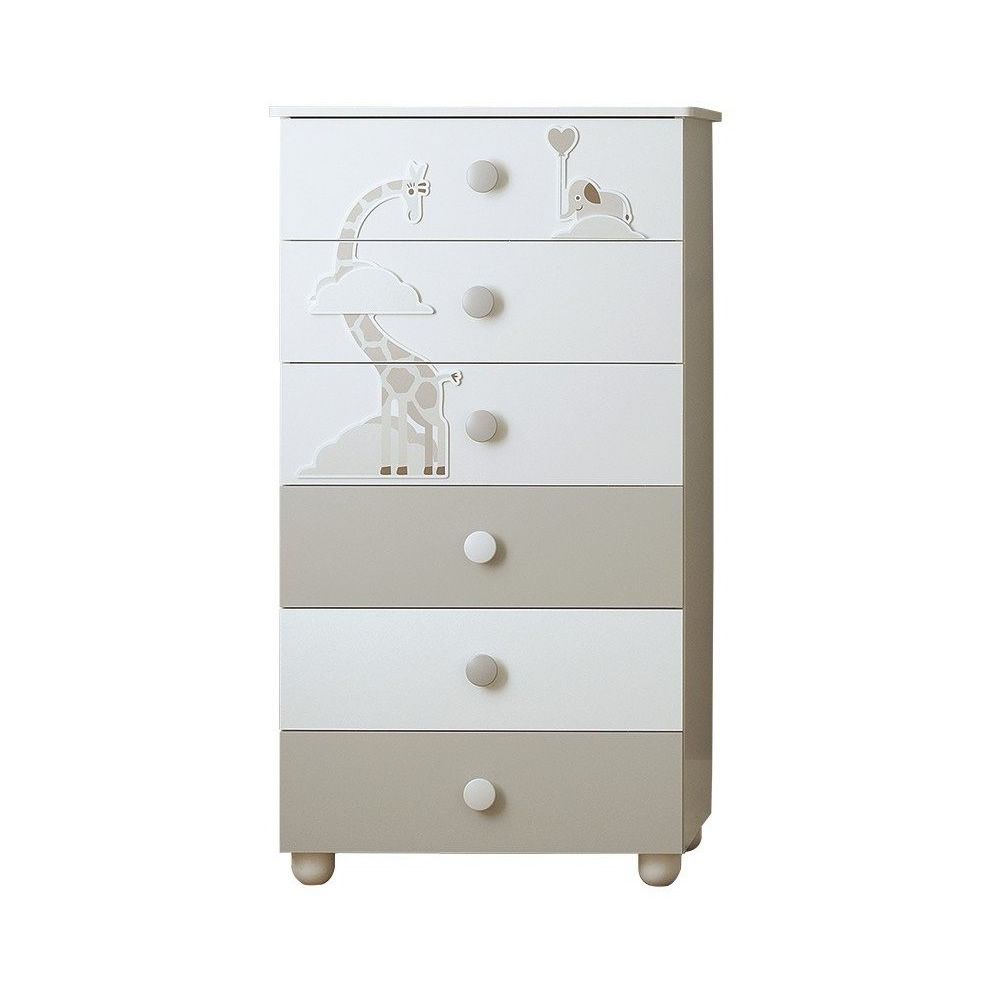 Chest of drawer in wood with six drawers by Pali - myitalianliving