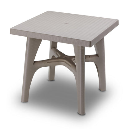 Intrecciato square rattan garden side table by Scab Design - myitalianliving
