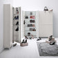Linear 2 mirrored door shoe storage unit by Birex - myitalianliving