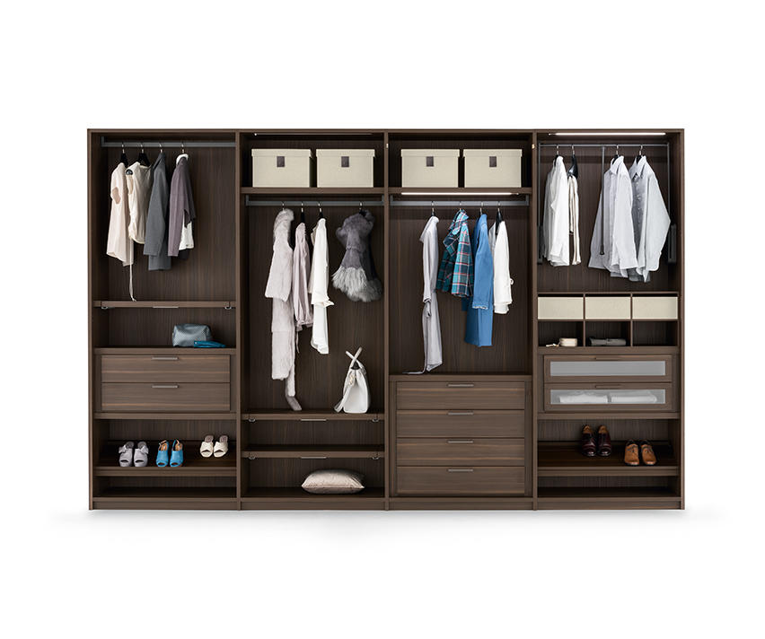 Emotion Up Simply Wardrobe with Matt Lacquer Hinged Doors