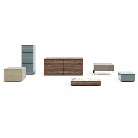 Slim tall chest of drawers by Dall'Agnese