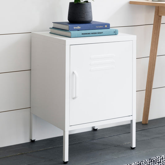Small Marlborough Locker Right in Lily White by Garden Trading - Steel