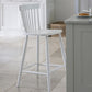 Spindle Bar Stool in Lily White by Garden Trading - Beech