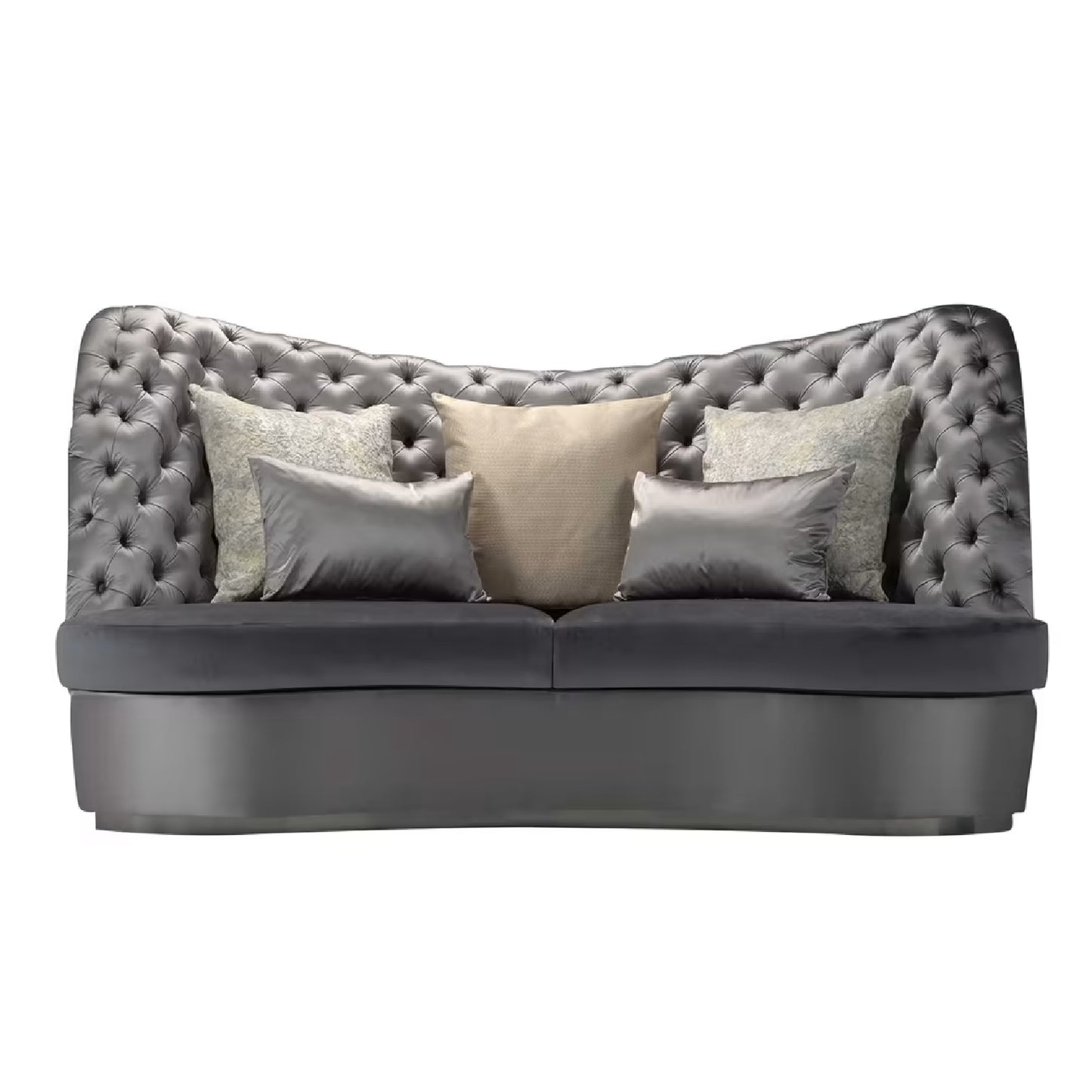 Thalia Grey 3-Seater Sofa by Domingo Salotti