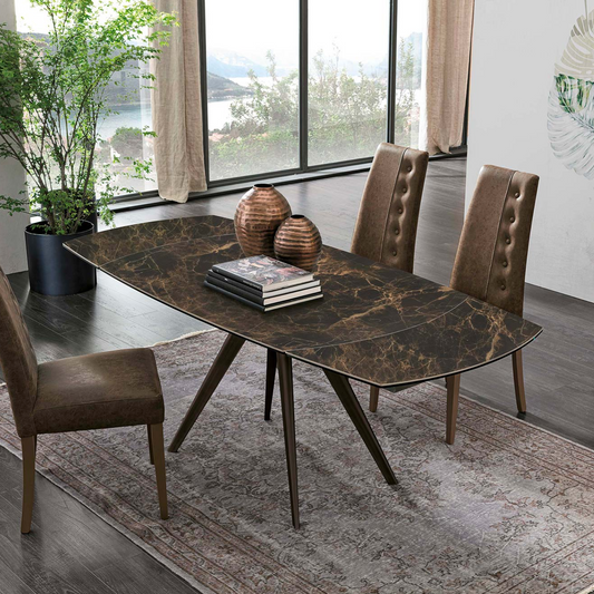 Vortice round extending dining table by Target Point